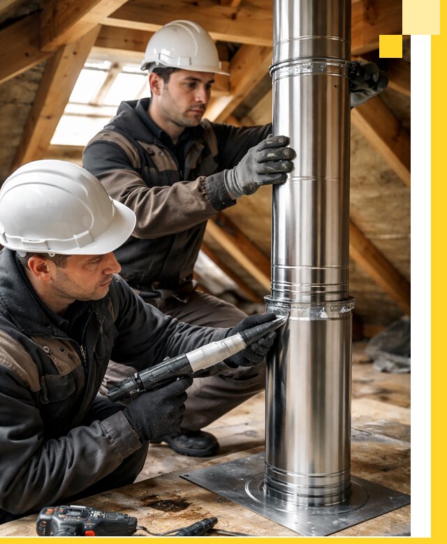 Монтаж дымоходов для каминов в Пыти-Яхах с гарантией качества