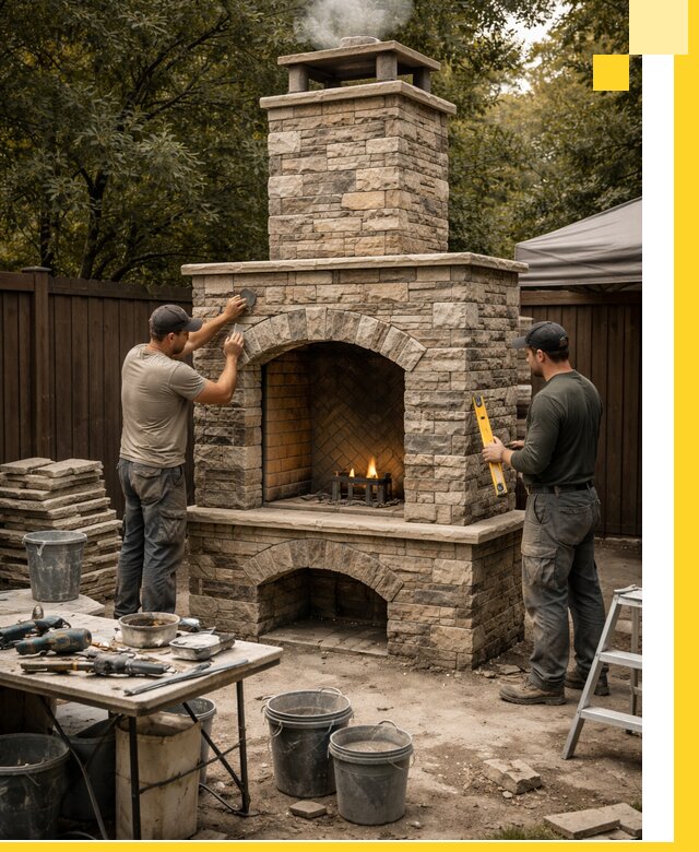 Проектирование и установка уличных каминов в Пыти-Яхах