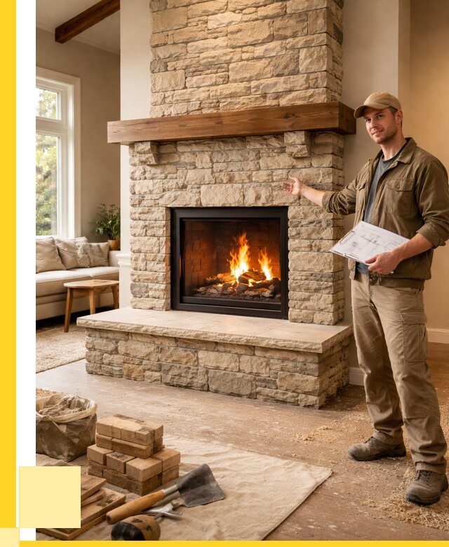 Камины под ключ в Пыти-Яхах от 183114 р. | ЭриданПть — установка