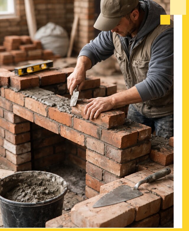 Кладка каминов под ключ в Пыти-Яхах профессиональная отделка и монтаж