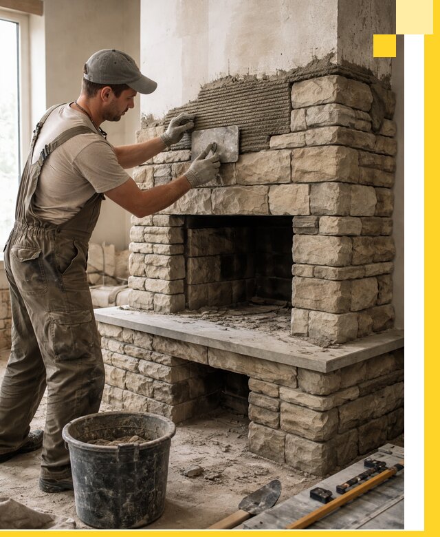 Строительство каминов под ключ в Пыти-Яхах от проектирования до монтажа