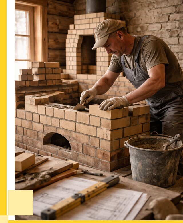 Кладка печей из кирпича в Пыти-Яхах цены от 30519 р. - ЭриданПть