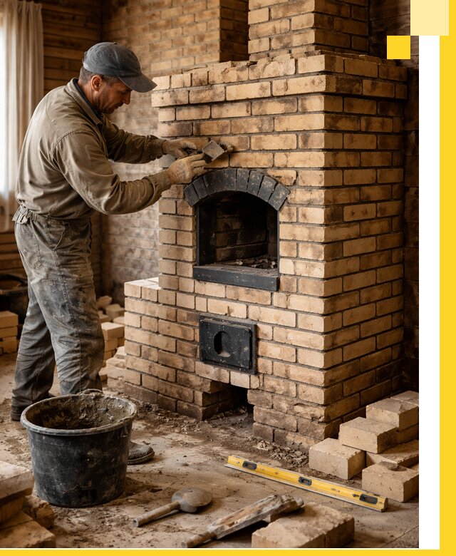 Кирпичные печи под ключ в Пыти-Яхах: проектирование и кладка