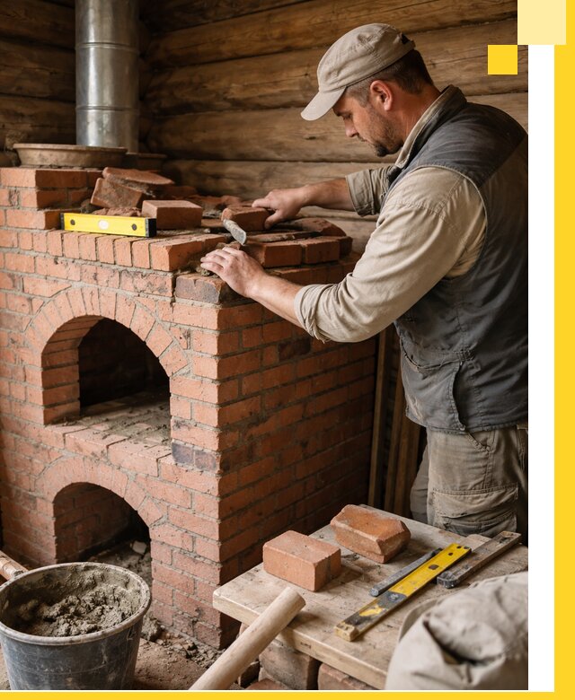 Изготовление и установка русских печей в Пыти-Яхах под ключ