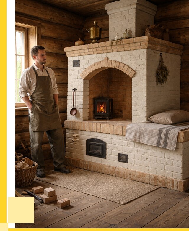 Русские печи с лежанкой под ключ в Пыти-Яхах от 152595 р. ЭриданПть