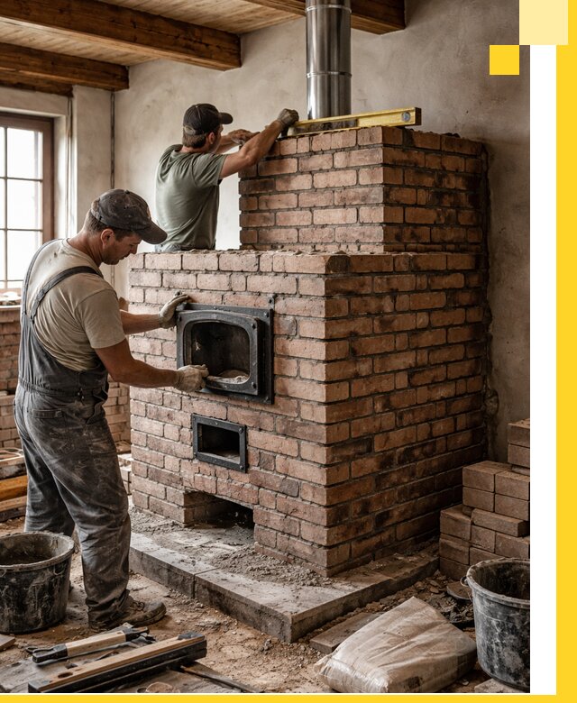 Печи для загородного дома под ключ в Пыти-Яхах — монтаж и сервис