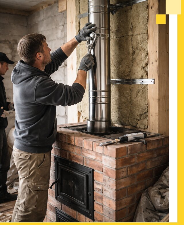 Изготовление и монтаж печей и дымоходов под ключ в Пыти-Яхах