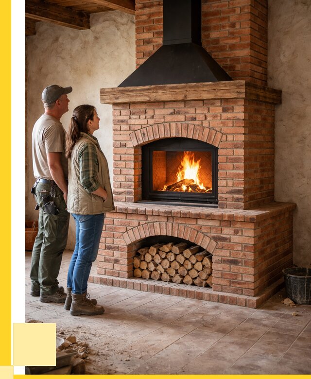 Печи камины из кирпича в Пыти-Яхах от 122076 р. | ЭриданПть