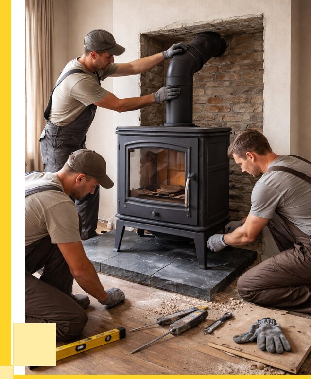 Монтаж печи камина в частном доме в Пыти-Яхах от 25433 р. | ЭриданПть