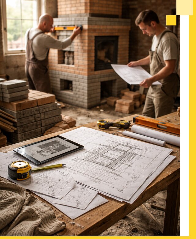 Проекты печей и каминов с индивидуальным дизайном в Пыти-Яхах