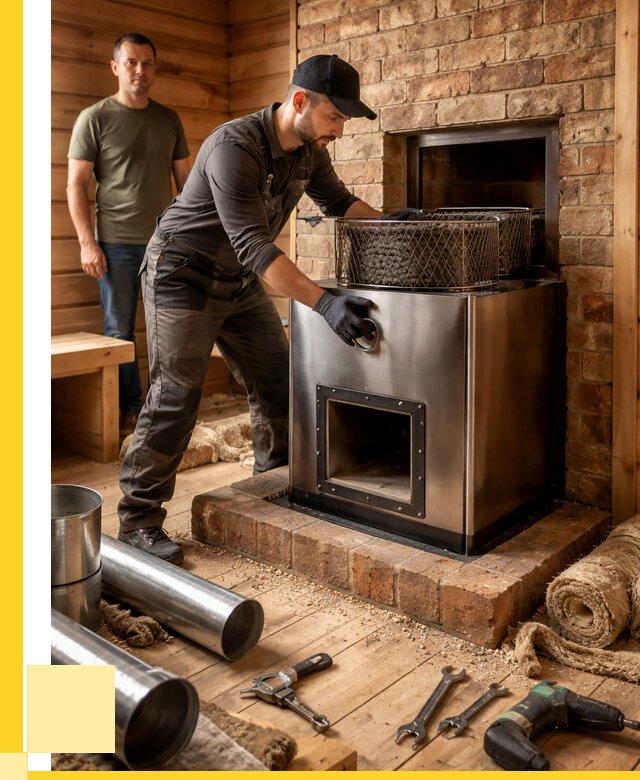 Монтаж банных печей под ключ в Пыти-Яхах от 18311 р., ЭриданПть