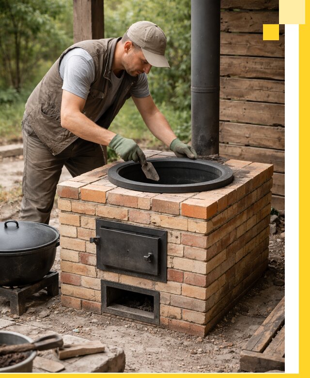 Изготовление и установка печей для казана в Пыти-Яхах под ключ