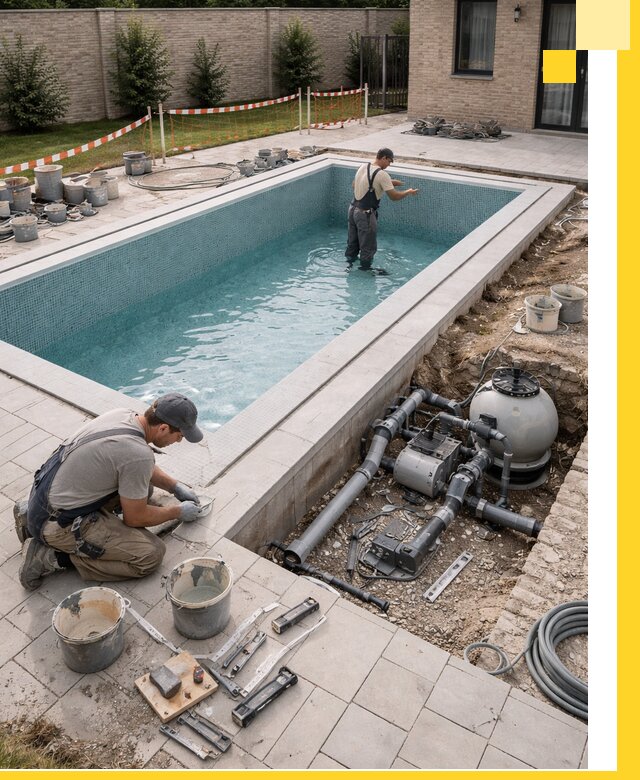 Строительство бассейнов под ключ в Пыти-Яхах: проекты и монтаж