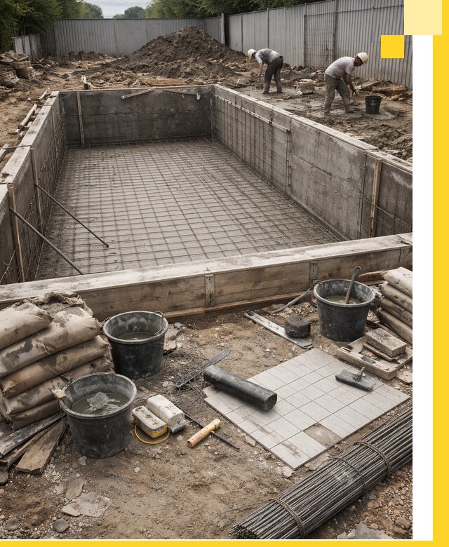 Строительство бассейнов под ключ в Пыти-Яхах, дизайн и монтаж