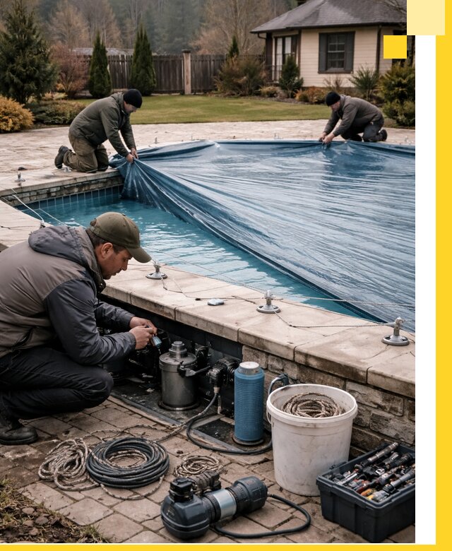 Консервация бассейнов в Пыти-Яхах: подготовка к длительному хранению