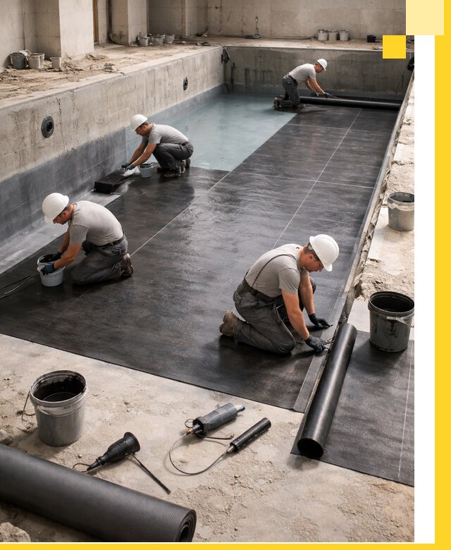 Профессиональная гидроизоляция бассейнов и чаш в Пыти-Яхах под ключ