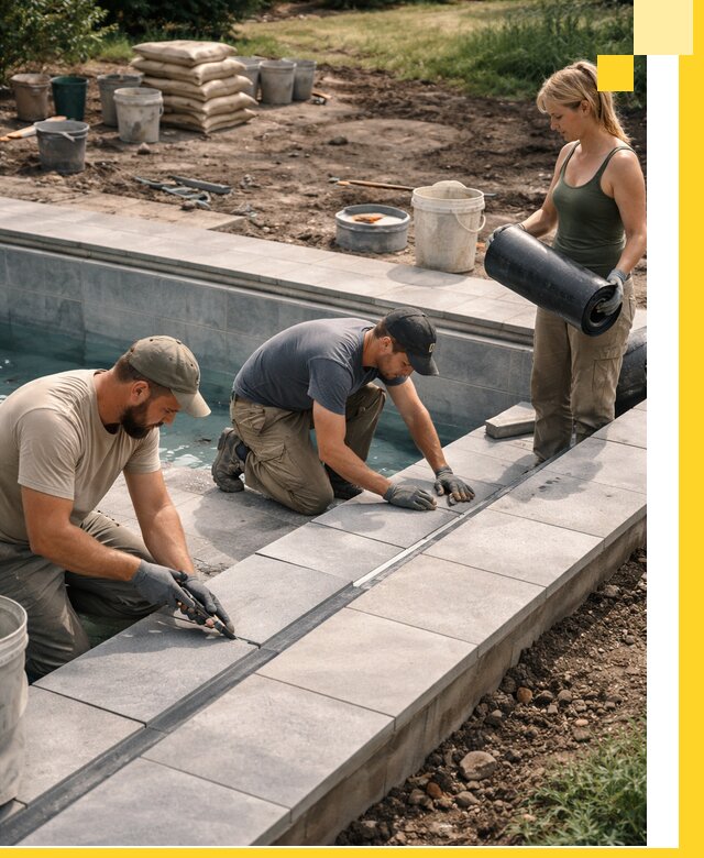 Строительство и монтаж уличных бассейнов под ключ в Пыти-Яхах