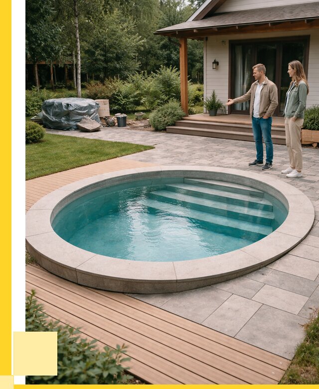 Бассейн на даче под ключ в Пыти-Яхах от 203460 р., ЭриданПть