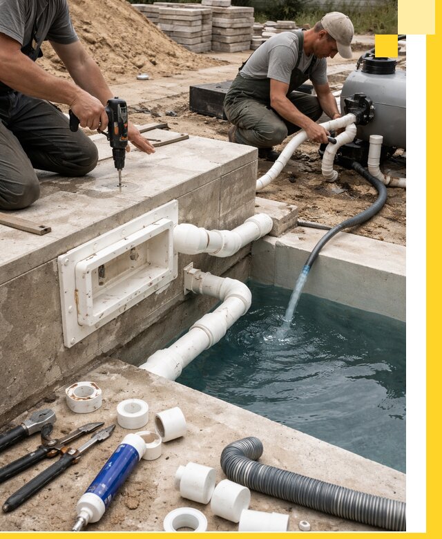 Строительство скиммерных бассейнов под ключ в Пыти-Яхах