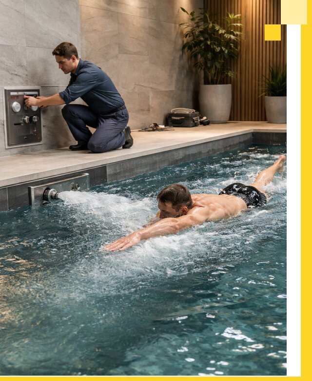 Проектирование и монтаж бассейнов с противотоком в Пыти-Яхах