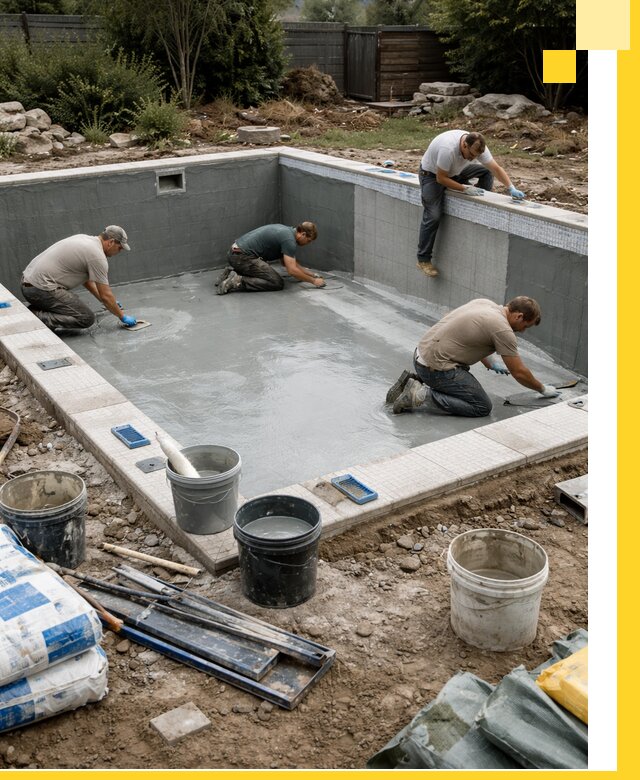 Изготовление и монтаж чаши бассейна под ключ в Пыти-Яхах