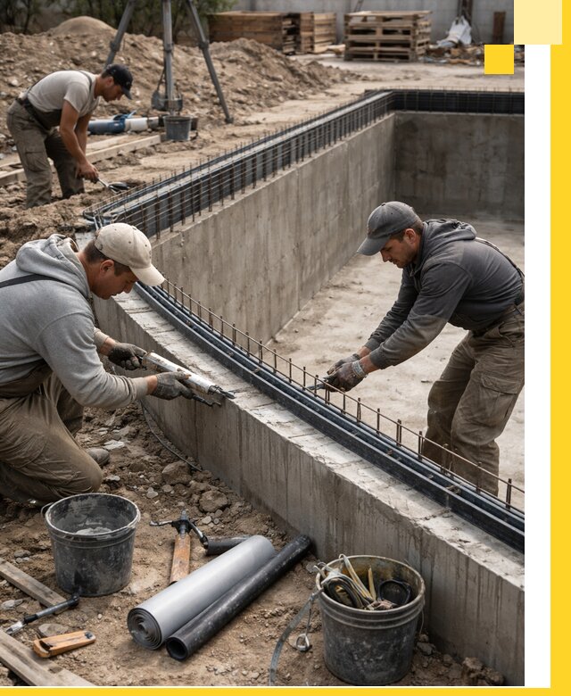 Качественный монтаж чаши бассейна в Пыти-Яхах под ключ с гарантией