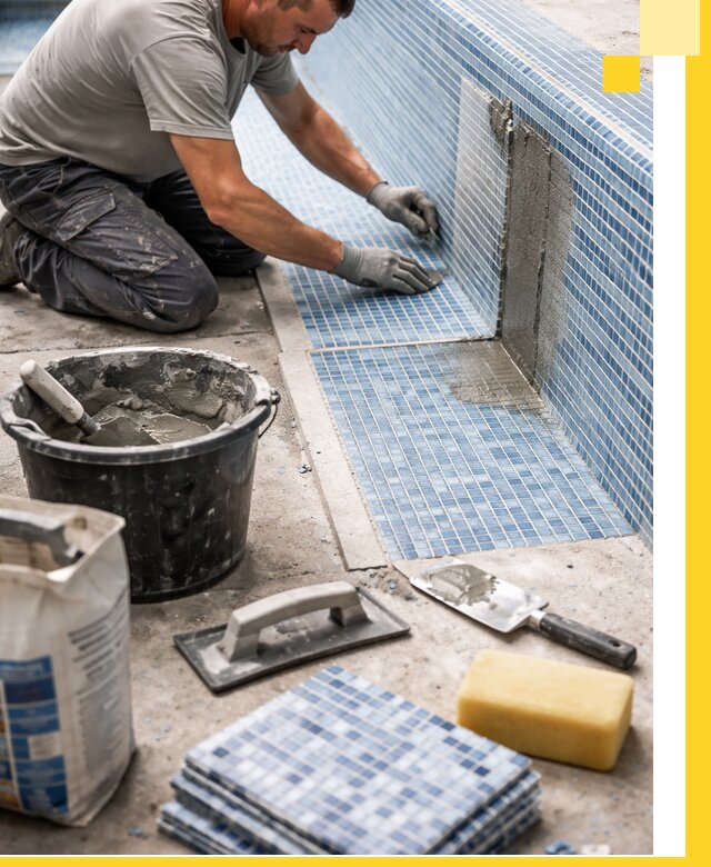 Укладка и ремонт мозаики для бассейнов под ключ в Пыти-Яхах