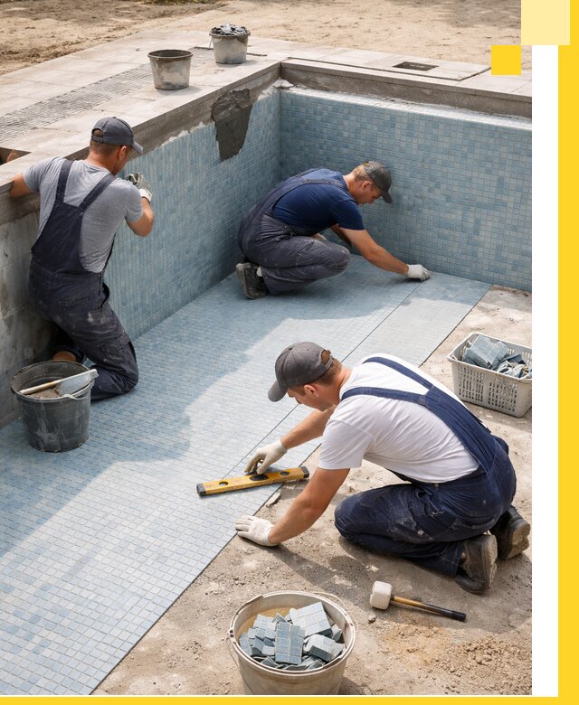 Укладка и установка плитки для бассейнов под ключ в Пыти-Яхах