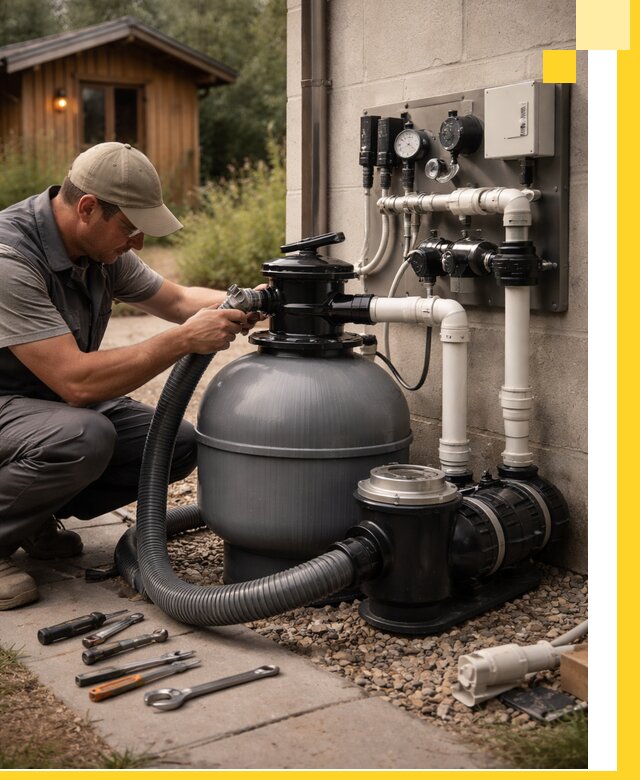 Продажа и монтаж фильтров и насосов для бассейнов в Пыти-Яхах