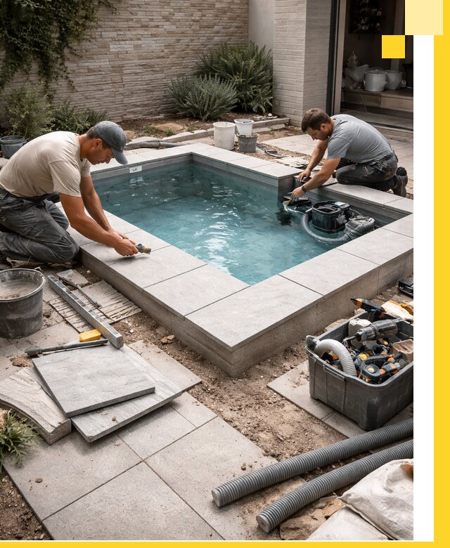 Мини бассейны под ключ в Пыти-Яхах, дизайн и установка