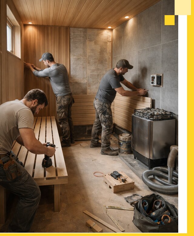 Сауны под ключ в Пыти-Яхах, проектирование, строительство, отделка