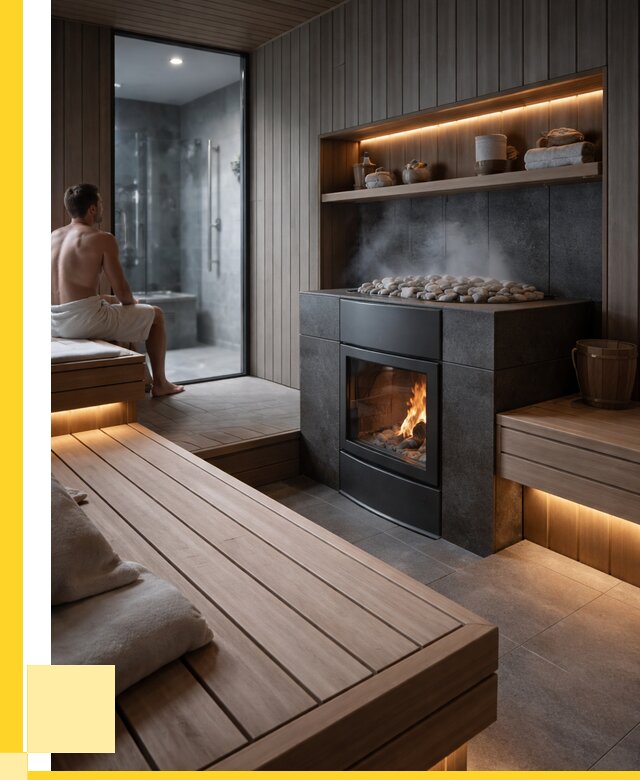 Проект сауны в частном доме в Пыти-Яхах от 35606 р. | ЭриданПть