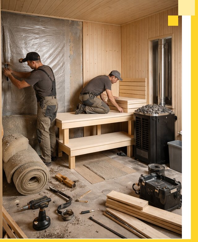 Проекты саун под ключ в Пыти-Яхах дизайн и строительство