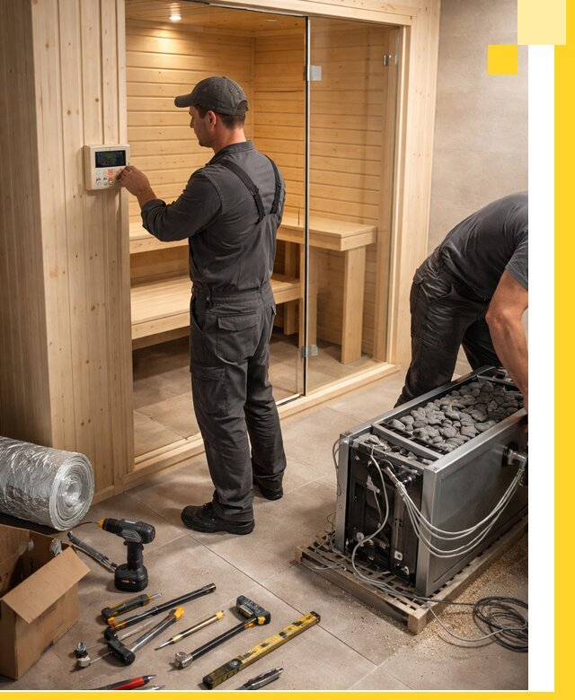 Поставка, установка и монтаж электрических саун в Пыти-Яхах