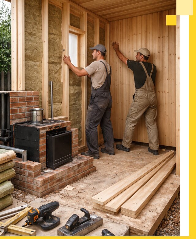 Строительство и установка дачных саун под ключ в Пыти-Яхах