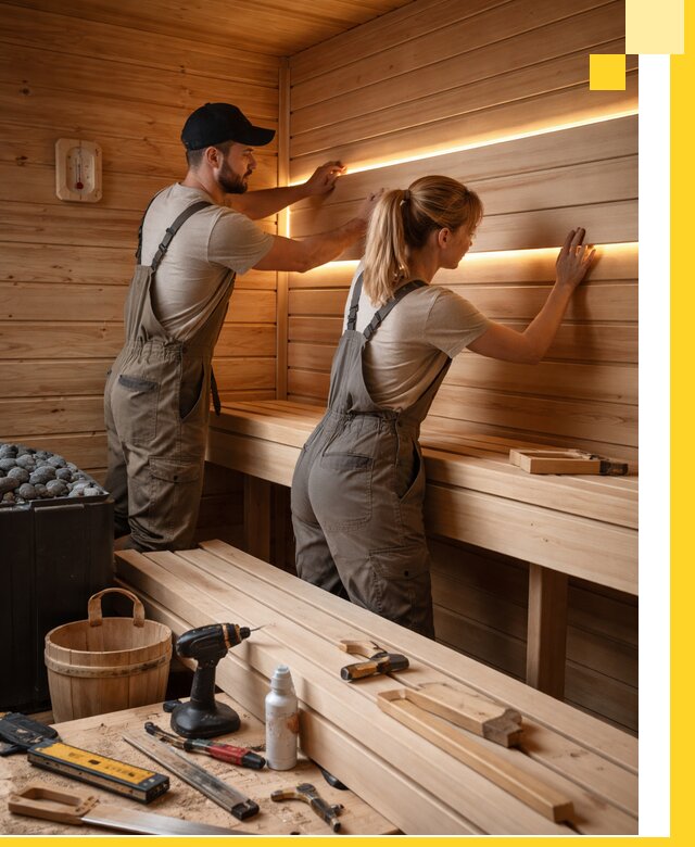 Дизайн саун и бань под ключ с индивидуальным проектом в Пыти-Яхах