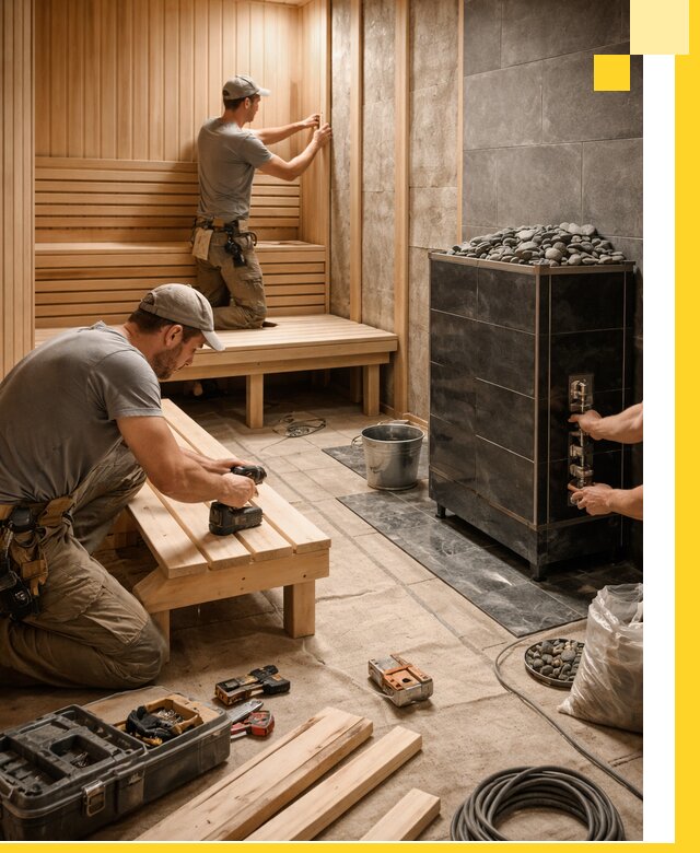 Дизайн и строительство интерьерных саун под ключ в Пыти-Яхах