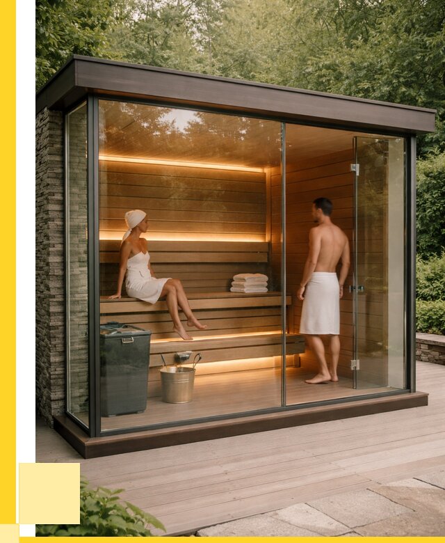 Сауна стеклянная и двери для сауны в Пыти-Яхах от 254325 р. | ЭриданПть