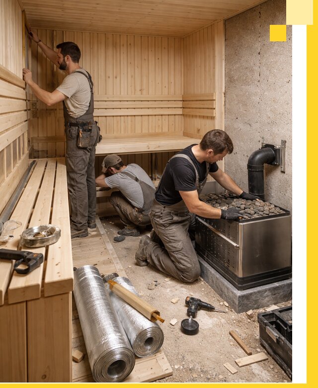 Индивидуальные сауны на заказ в Пыти-Яхах под ключ, проект и монтаж