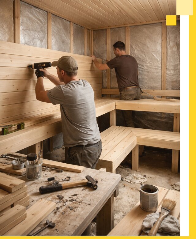 Профессиональная отделка бань и саун под ключ в Пыти-Яхах