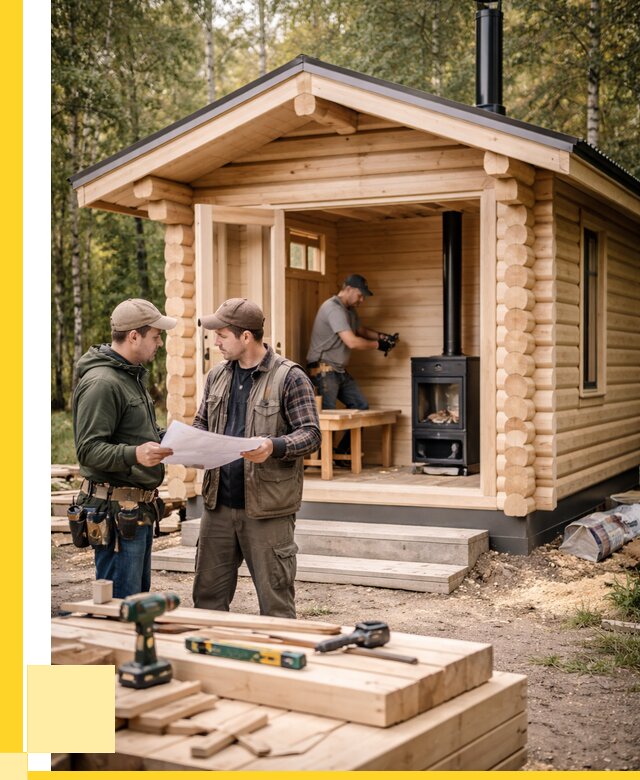 Монтаж бань под ключ в Пыти-Яхах — от 203460 р. | ЭриданПть