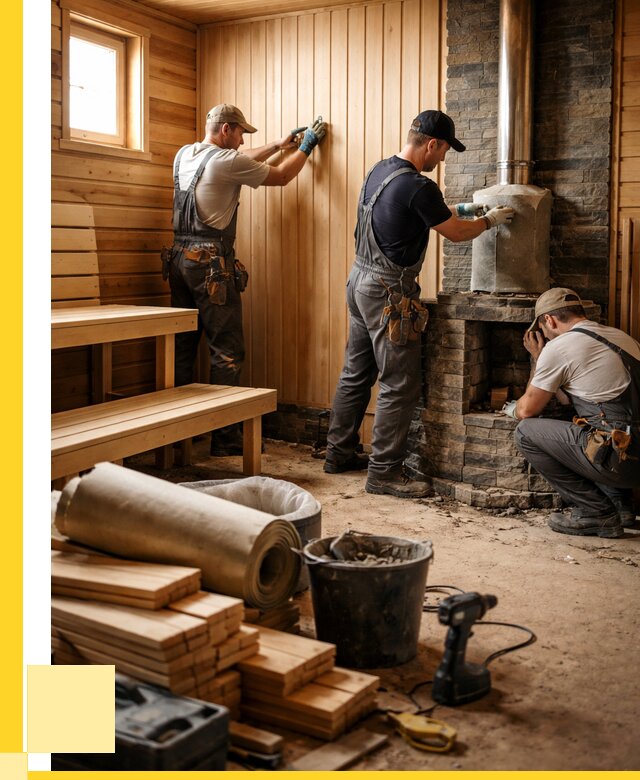 Ремонт бань под ключ в Пыти-Яхах от 45779 р. | ЭриданПть