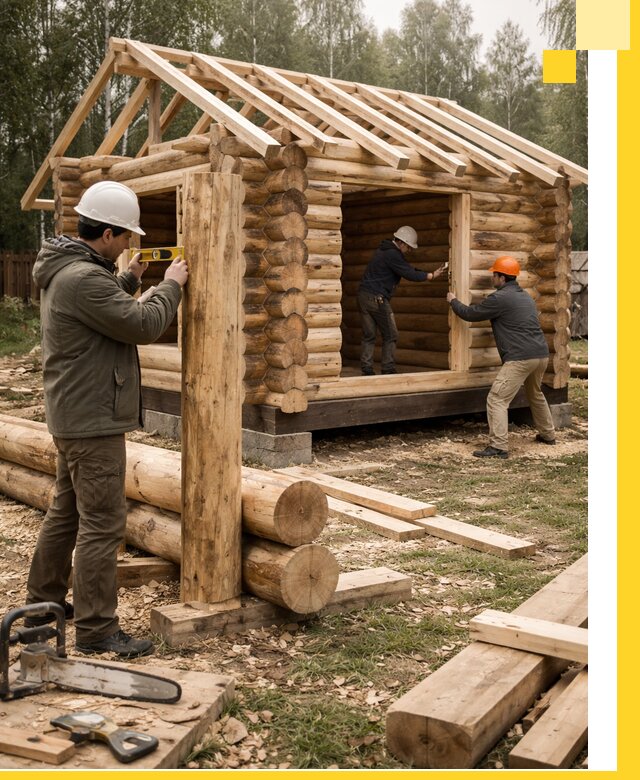 Строительство бань для дачи под ключ в Пыти-Яхах с доставкой и монтажом