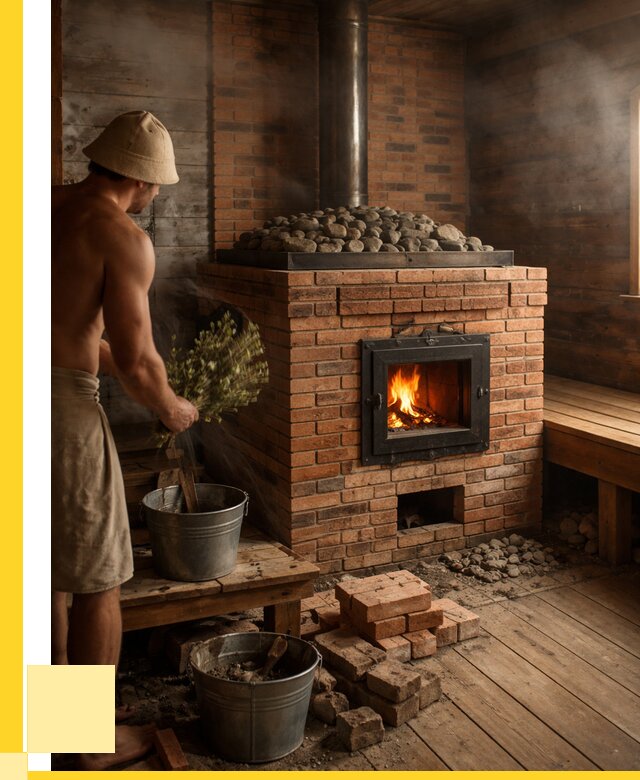 Кирпичные банные печи в Пыти-Яхах от 91557 р. | ЭриданПть