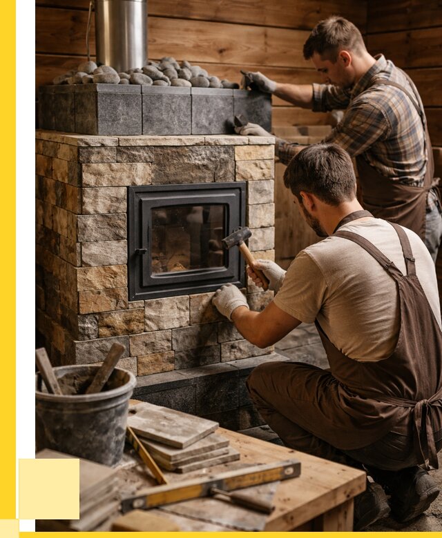 Облицовка банной печи в Пыти-Яхах от 15260 р. | ЭриданПть