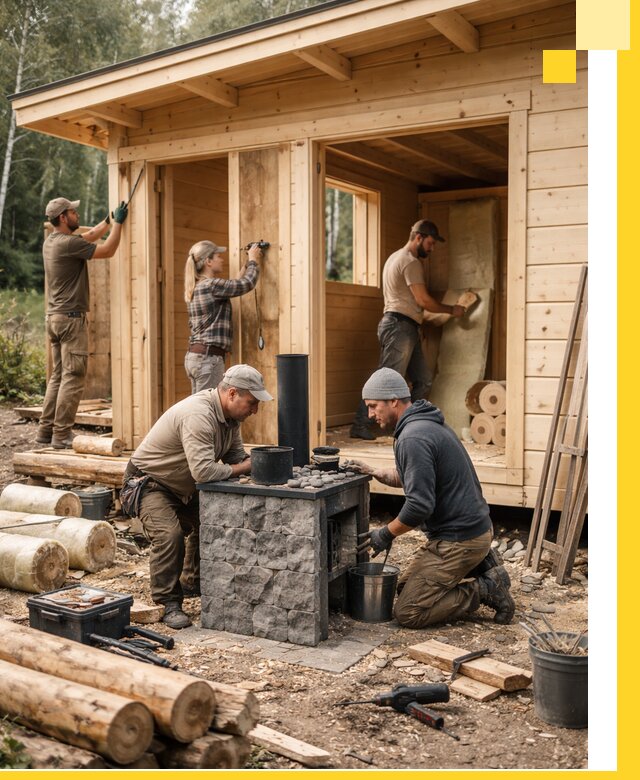 Купить баню под ключ в Пыти-Яхах строительство монтаж отделка