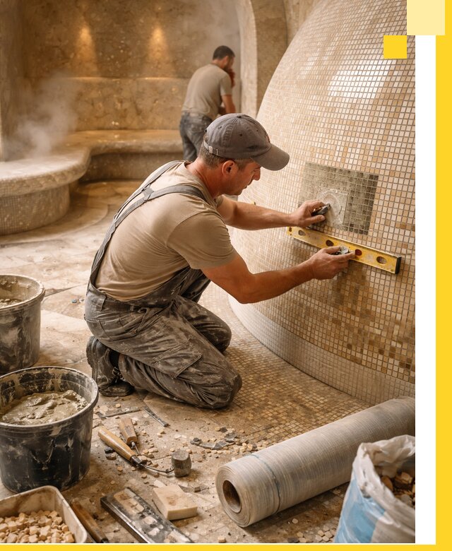 Хамам под ключ в Пыти-Яхах: проектирование, строительство, отделка