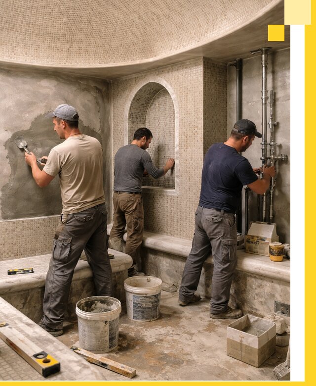 Профессиональный монтаж хамамов под ключ в Пыти-Яхах с гарантией