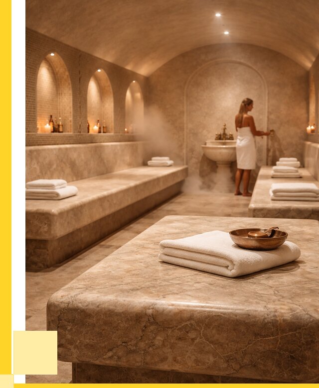 Лежаки для хамама в Пыти-Яхах под ключ от 35606 р. | ЭриданПть