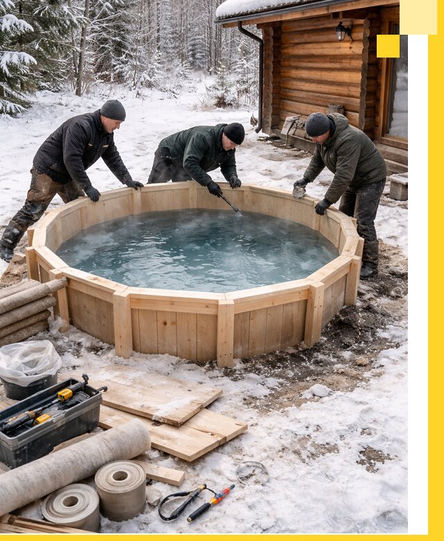 Изготовление и установка ледяных купелей под ключ в Пыти-Яхах